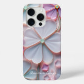 ラッキークローバーステンドグラス効果St patricks day Case-Mate iPhoneケース (裏面)