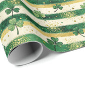 ラッキークローバーセントパトリックのデイラッピング紙 ラッピングペーパー (ロールコーナー)