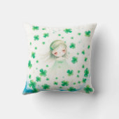 ラッキークローバーデザインサンパトリックの日 クッション (裏面)