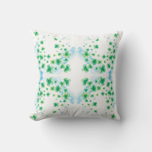 ラッキークローバーデザインサンパトリックの日 クッション (正面)