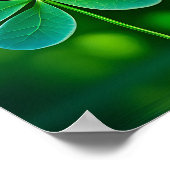 ラッキークローバーデザインサンパトリックの日 ポスター (角)