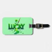ラッキークローバーデザインサンパトリックの日 ラゲッジタグ (正面横)