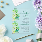 ラッキークローバーブライダルシャワー招待 アクリル招待状 (インサイチュ (ウェディング))
