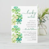ラッキークローバーブライダルシャワー招待 招待状 (スタンド正面)