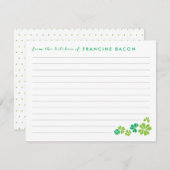 ラッキークローバーレシピカード (正面/裏面)