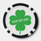 ラッキークローバーロゴ付きトランプのポーカーチップゴルフボールマーカー ポーカーチップ (裏面)