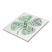 ラッキークローバーワードアート タイル (側面)