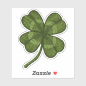 ラッキークローバー付きヴィンテージシール シール (シート)