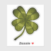 ラッキークローバー付きヴィンテージシール シール (シート)