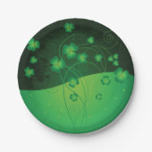 ラッキークローバー紙プレート ペーパープレート (正面)