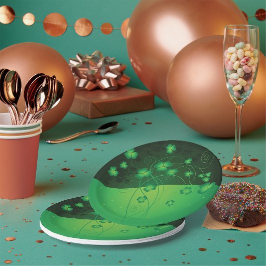 ラッキークローバー紙プレート ペーパープレート