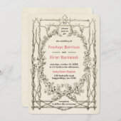 ラッキークローバー結婚式招待状 招待状 (正面/裏面)