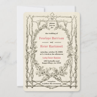 ラッキークローバー結婚式招待状 招待状