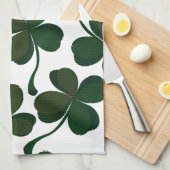 ラッキークローバー キッチンタオル (四つ折り)