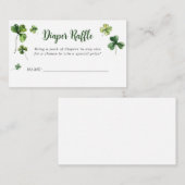 ラッキークローバー シャムロック アイリッシュ おむつくじ券 エンクロージャーカード (正面/裏面)