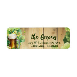 ラッキークローバー |ビール |差出人住所 ラベル