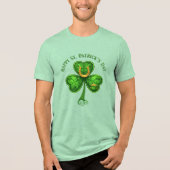 ラッキークローバー&ホースシューTシャツ – 聖パトリックの日 トライブレンドTシャツ (正面)