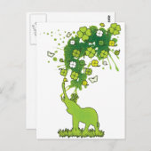 ラッキークローバー ポストカード (正面/裏面)