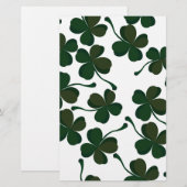 ラッキークローバー 便箋 (正面/裏面)