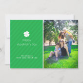 ラッキークローバーSt patricks dayフォトカード カード (正面)