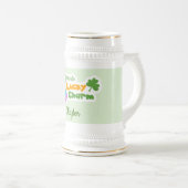 ラッキークールウスシューズとクローバー ビールジョッキ (正面右)