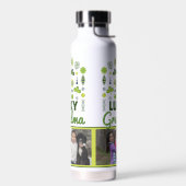 「ラッキーグランマ」シャムロッククローバーフローラ写真 ウォーターボトル (左面)