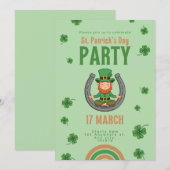 ラッキーグリーンのエネルギー 招待状 (正面/裏面)