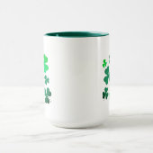 ラッキーグリーンクローバーシャムロックアイルランドアイルランド マグカップ (中央)