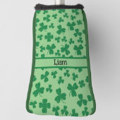 ラッキーグリーンクローバーパターゴルフヘッドカバー ゴルフヘッドカバー (回転90)