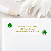 ラッキーグリーンサンパトリックの日アイリッシュシャムロック ラベル (インサイチュ)