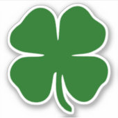 ラッキーグリーンフォーリーフクローバーSt patricksアイルランド シール (正面)