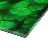 ラッキーケルト、アイリッシュグリーンシャームロック カッティングボード (角)