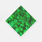 ラッキーケルト、アイリッシュグリーンシャームロック スタンダードランチョンナプキン (角)