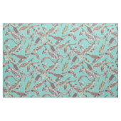 ラッキーコイブルー ファブリック (ヤード)