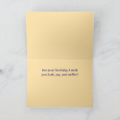 ラッキーコーヒーハッピーバースデーダッキー(アヒルちゃん)カード シーズンカード (内部)