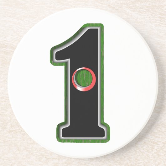 ラッキーゴルファーのホールインワン コースター (正面)