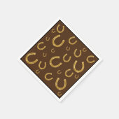 ラッキーゴールドホースシュー スタンダードカクテルナプキン (角)