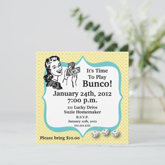 ラッキーサイコロバンコプレイヤー招待状バイアーティンスペード 招待状 (スタンド正面)