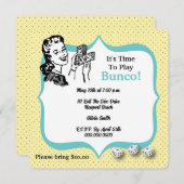 ラッキーサイコロプレイヤーバンコパーティー 招待状 (正面/裏面)