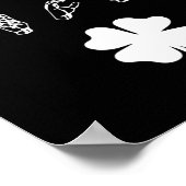 ラッキーサインランゲージろう認識度St patricks day ポスター (角)