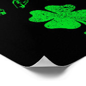 ラッキーサイン言語聴覚障害者認識度St patricks day ポスター (角)