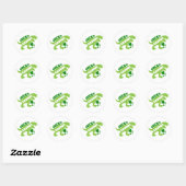 ラッキーサウラス☘️🦖 ラウンドシール (シート)