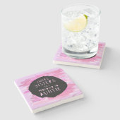 ラッキーシスターが叔母に昇進する ストーンコースター (横)