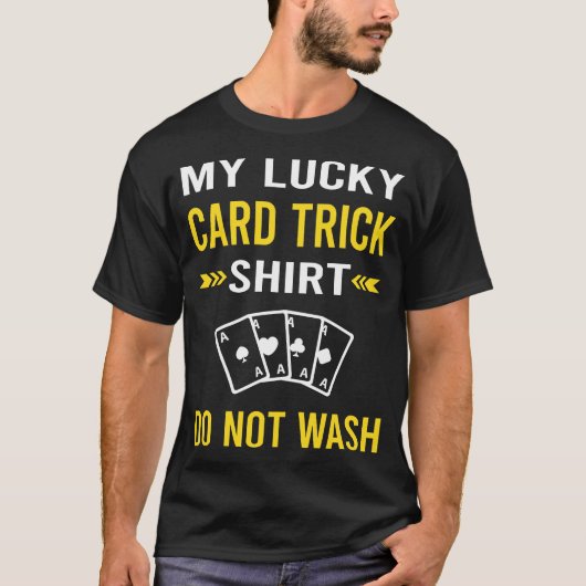 ラッキーシャツカード操作トリック Tシャツ (正面)