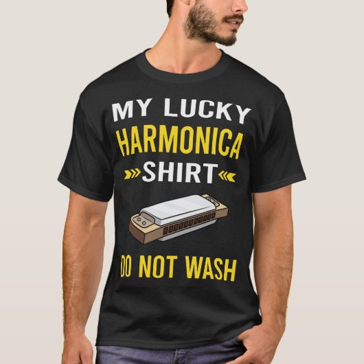 ラッキーシャツハーモニカ Tシャツ (正面)