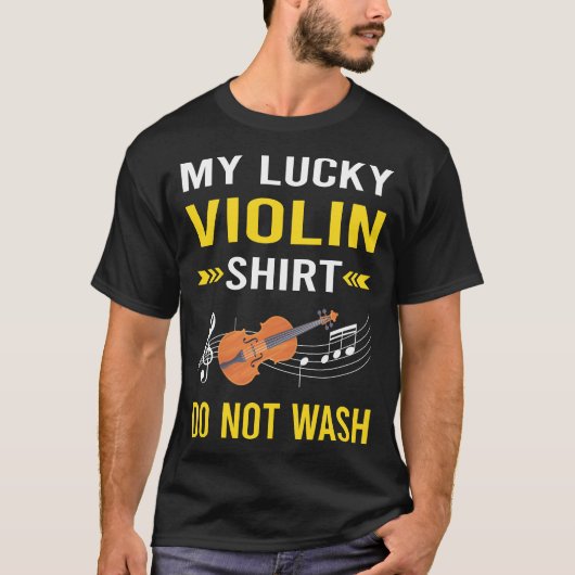 ラッキーシャツヴァイオリン Tシャツ (正面)