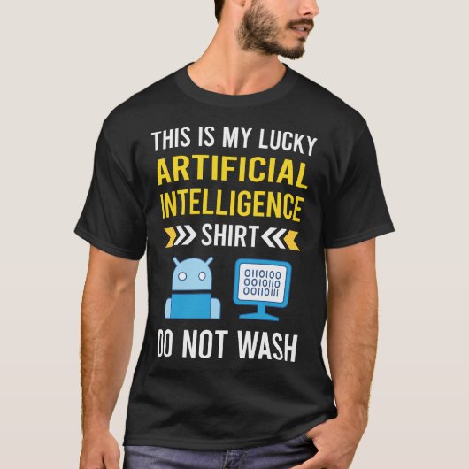 ラッキーシャツ人工知能AI Tシャツ (正面)
