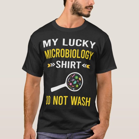 ラッキーシャツ微生物学微生物学者 Tシャツ (正面)