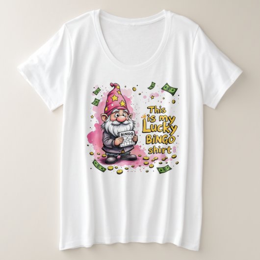 ラッキーシャツ プラスサイズTシャツ (デザイン正面)