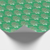 ラッキーシャビーシック4リーフクローバー ラッピングペーパー (角)